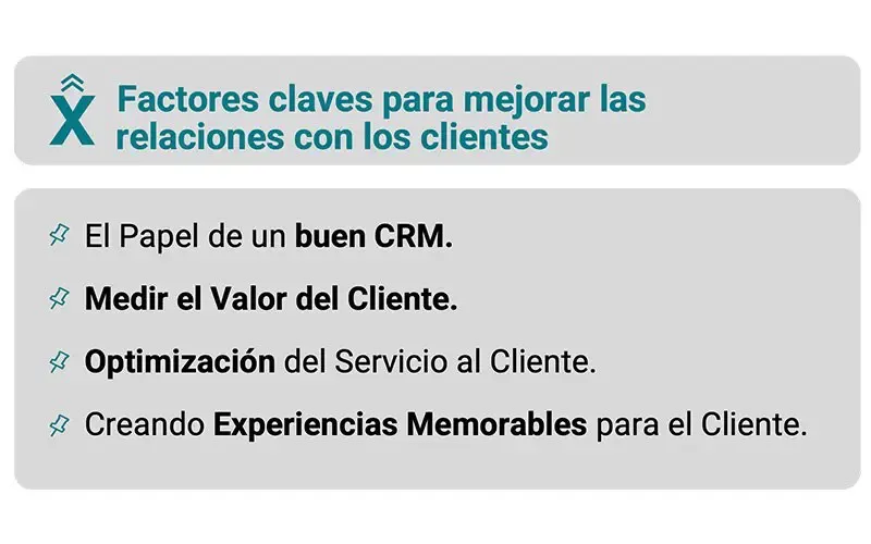 Factores clave para mejorar las relaciones con los clientes - Cuxtomers